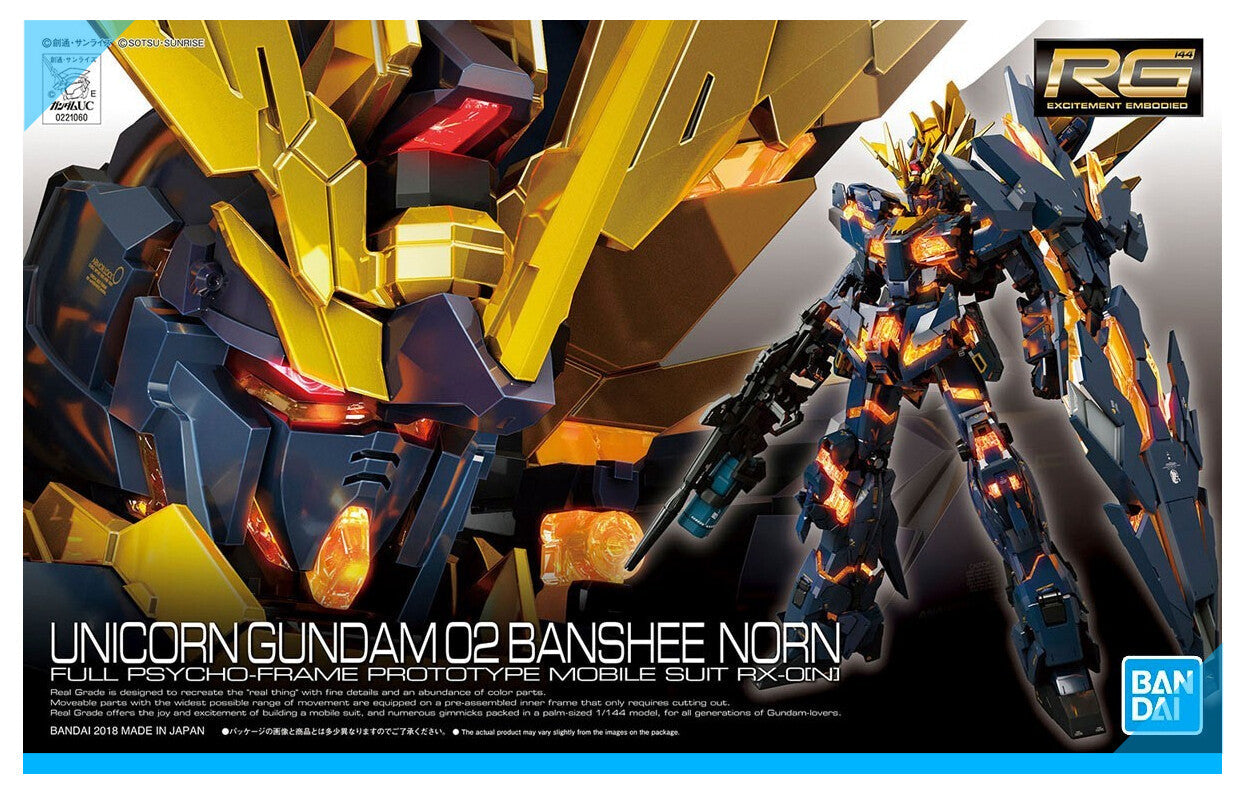 CB Bandai RG UC RX-0 Unicorn Gundam 02 Banshee Norn Replacement Parts