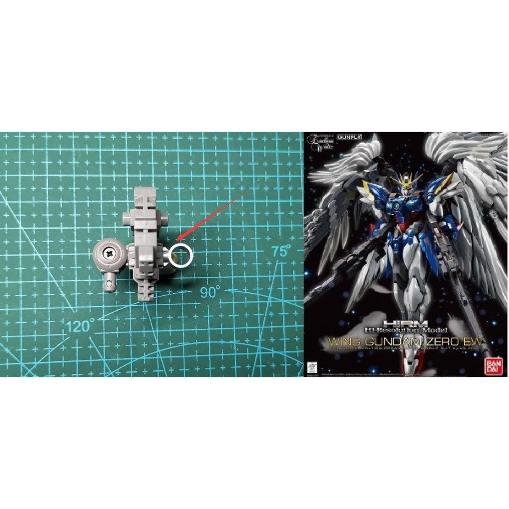 Bandai Gundam HiRM Wing Zero EW Crotch metal Replacement spare parts