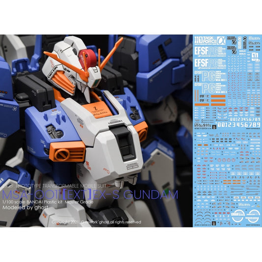 YAN Water Slide Decal For GHOST MG EX-S EXS 1.5