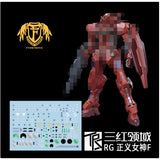TRS Water slide decal For RG Astraea F RED Collectibles