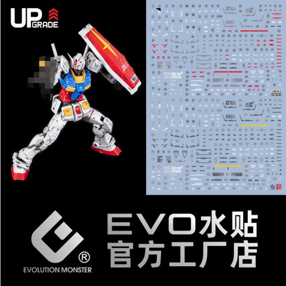 20250721 EVO Water Slide Decal  RG 1/144 RX-78-2 2.0 / RX-78-3 G3 Type EVORG034
