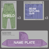 SH STUDIO Metal Etching Etched Upgrade Parts for MGEX 1/100 UNICORN