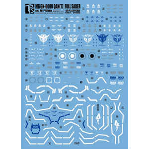 Transamsphere TRS MG 1/100 GNT-000 00Q Full Saber GN4  Water Slide Decal TRSMG004