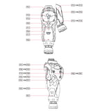 1010 Water Slide Decal for Solomon Physalis RX-78 GP02A with MLRS Equipment decal (Not include model or kits) 1010GM013