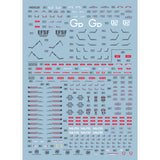 1010 Water Slide Decal for Solomon Physalis RX-78 GP02A with MLRS Equipment decal (Not include model or kits) 1010GM013