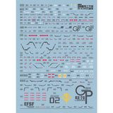 1010 Water Slide Decal for Solomon Physalis RX-78 GP02A with MLRS Equipment decal (Not include model or kits) 1010GM013