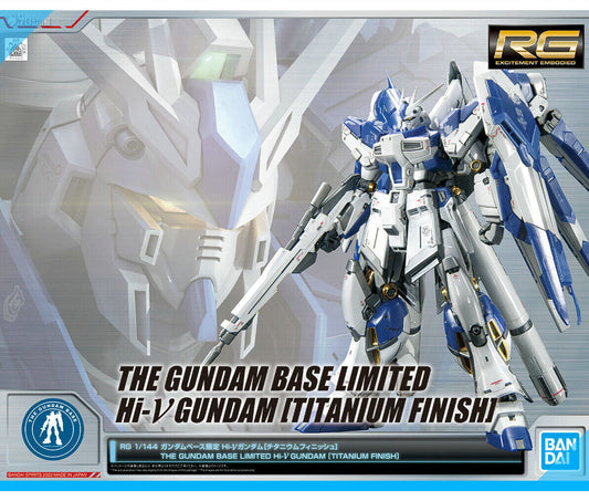 CB Bandai RG 1/144 The gundam base limited Hi-v Gundam Titanimum Finish Replacement Parts