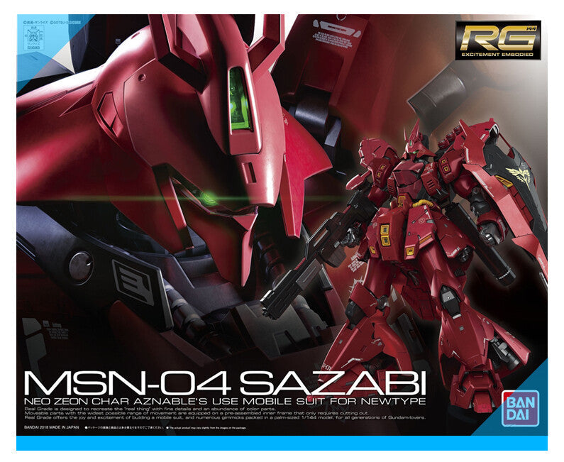 CB Bandai Gundam RG 1/144 MSN-04 Sazabi Replacement Parts