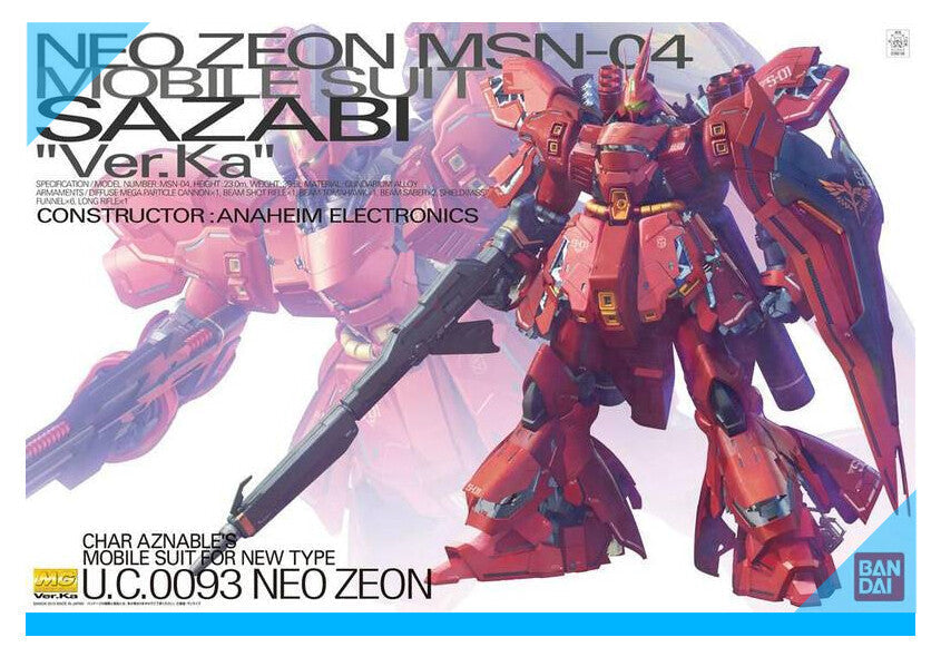CB Bandai MG 1/100 MSN-04 Sazabi Ver.ka Gundam Replacement Parts