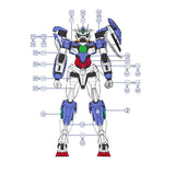 1010 Water Slide Decal for 1/100 MG 00Q 00 QANT Full Sab er Fullsaber ( MB STYLE ) (Not include model or kits) 1010MG047