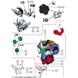 1010 Water Slide Decal for MB 00Q 00 qant Fullsaber Full Sab er 8822 Stand decal (Not include model or kits) 1010MG048 1010MG049