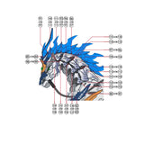 1010 Water Slide Decal Zhaoyun Motor Nuclear MNP-XH05 Zhao Yun (Not include model or kits) 1010GM010