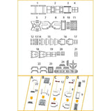 ANUBIS 3D print detail upgrade parts GP012 parts fit for MG RX-78-2 GTO no kits