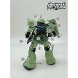 MASTER Water Slide Decal H028 HG 1/144 ZAKU Fluo Type Collectibles