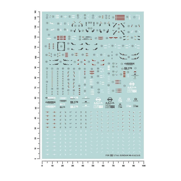 20250722 Artisan's Club RG 1/144 RX-178 MK2 Aeug Water Slide Decal