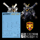 Transamsphere TRS RG 1/144 Crossbone X1 / X2 Water Slide Decal TRSRG003