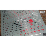 DL DALIN Water slide decal MG RX-93V KA.NU NEW Color Coating