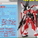 DL DALIN Water slide decal S20 MG TURN RED