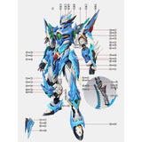 1010 Water Slide Decal MOTOR NUCLEAR Aobing MNP-XH03 1010GM002