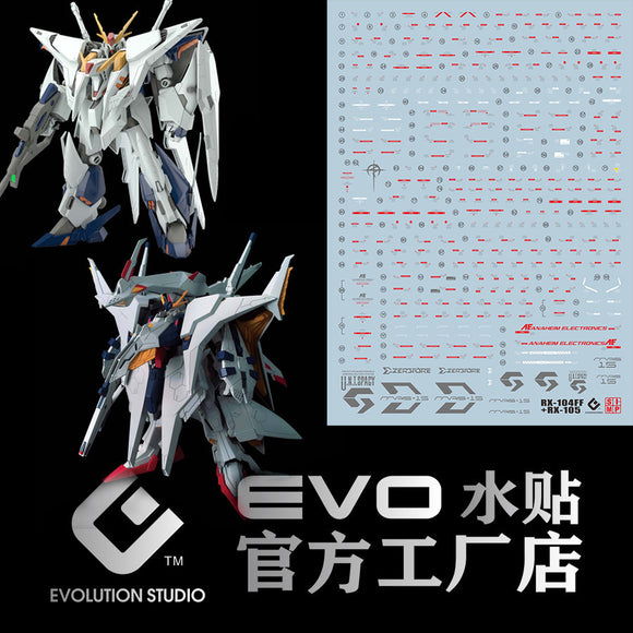 20250721 EVO HG 1/144 XI VS Penelope Fluo Water Slide Decal EVOHG019