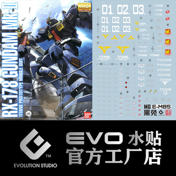 20250721 EVO MG 1/100 RX-178 MK-II Titans 2.0 Fluo Water Slide Decal EVOMG008