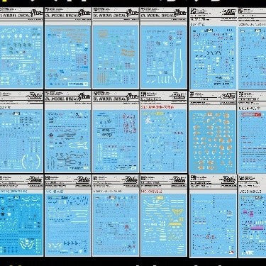 DL DAlibabaN Water slide decal MG Freedom Justice Turn Red Frame Sazabi DX NT-1 Phenex