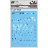 DL DALIN Water slide decal RG 1/144 ZGMF DESTINY