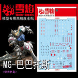 20250722 XUEYAN XY / SNOW FLAME MG 1/100 Barbatos IBO Fluorescence Water slide decal
