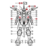 Transamsphere TRS MG 1/100 Justice Water Slide Decal TRSMG009