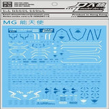 DL DALIN Water slide decal MG Series Ka Nu Hi Nu  00Q GN4 JUSETICE UNICORN DYNAMES RX78