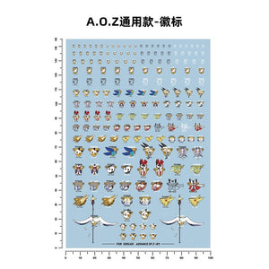 20250722 Artisan's Club A.O.Z Logo Advance of Z [HGPB-AOZ-01] Water Slide Decal
