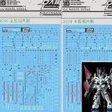DL DAlibabaN Water slide decal RG 1/144 FULL ARMOR FA UNICORN