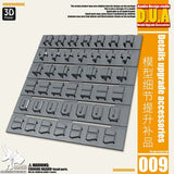 ANUBIS 3D print detail upgrade parts DUA001-020 details upgrade accessories reloading outer armor heat sink spout no kits