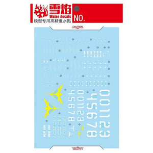 XYY / SNOW FLAME MG-144 MG GEARS DOGA Water slide decal.