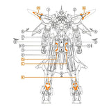 Transamsphere TRS MG 1/100 GN-003 Kyrios Detail Water Slide Decal TRSMG001