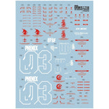 1010 Water Slide Decal PG 1/60 Phenex 1010PG010