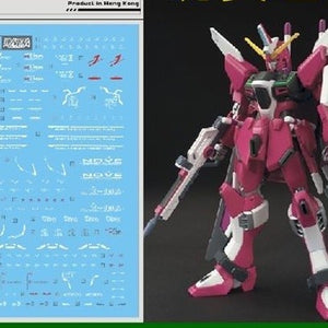 DL DALIN Water slide decal S25 HG 1/144 Infinite JUSTICE
