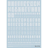 20250721 EVO CND Number Letter Logo General Use Water Slide Decal EVO100