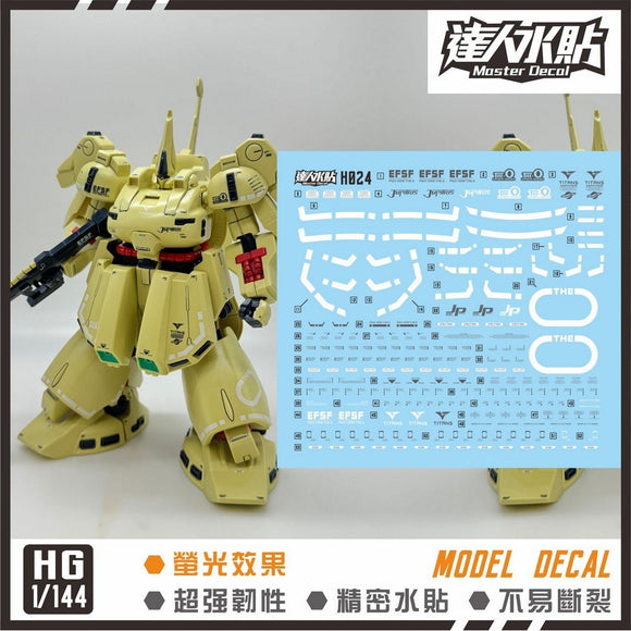 マスター水転写デカール H024 HG 1/144 THE OZ フルオタイプ コレクティブルズ