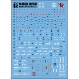 Transamsphere TRS RG 1/144 Impulse Water Slide Decal TRSRG005