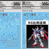 DL DALIN Water slide decal RG 1/144 ZGMF DESTINY