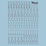 1010 Water Slide Decal MG 1/100 Warning Sign Logo 1010TY001 1010TY002 1010TY003 1010TY004 1010TY005 1010TY006 1010TY007