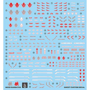 YAN FLAME MGSD Barbatos 4th form GHOST Fluo Water slide decal (YANMG003) 20250721