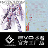 20250721 EVO MG RX-0 Unicorn fluo GOLD coating water slide decal EVOMG015 EVOMG016