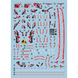 1010 HIRM RED FRAME Water Slide Decal 1010MG011