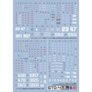 20250721 EVO HG 1/144 GTO Shoulder Cannon / GM Moroccan Front Type / Guncannon Cucuruz Doan's Island Ver Fluo Water Slide Decal EVOHG037