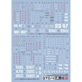 20250721 EVO HG 1/144 GTO Shoulder Cannon / GM Moroccan Front Type / Guncannon Cucuruz Doan's Island Ver Fluo Water Slide Decal EVOHG037