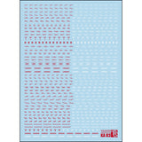 Transamsphere TRS KA Gneral Use Letter / Number / Sign Detail Water Slide Decal TRSTYKA01G TRSTYKA01W  TRSTYKA02W  TRSTYKA02G  TRSTYKA03 TRSTYKA03SG  TRSTYKA04W  TRSTYKA04G