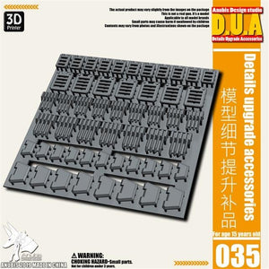 ANUBIS 3D print detail upgrade parts Skirt Armor/Leg Cooling Fin DUA035 no kits