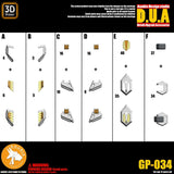 ANUBIS 3D print detail upgrade parts GP034 upgrade fit for  HG barbatos lupus rex no kits